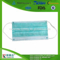 2016 Hot Selling Non Woven Face Mask Disposable Green Medical Surgical Mask
